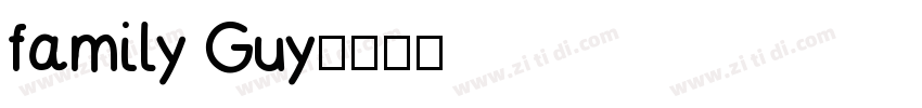 family Guy字体转换